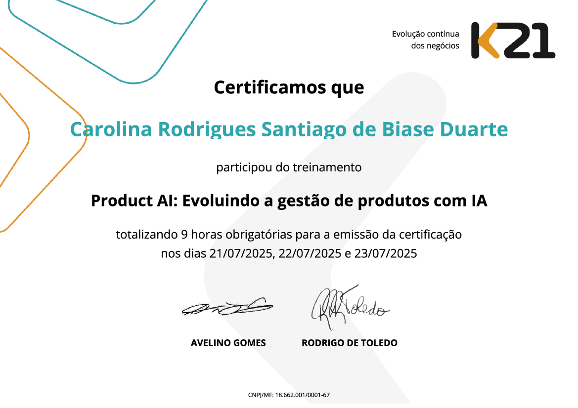Certificado K21
